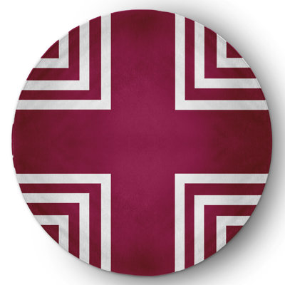 Tapis intérieur / extérieur blanc / rouge en chenille tissé à la machine Chevron