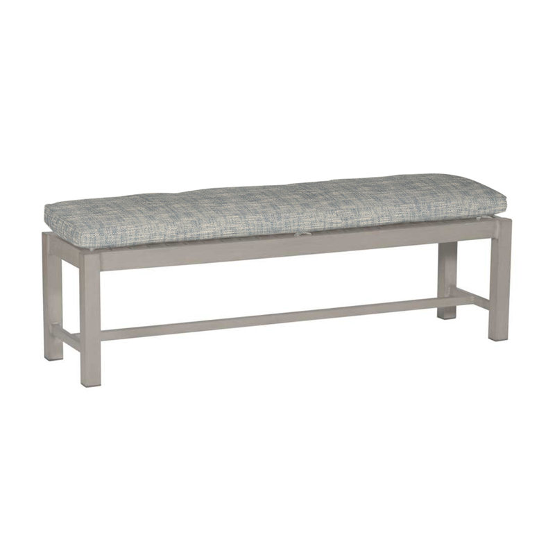 Banc en aluminium 60 po Club - Huître, Huître, InsideOut® Rollo ‑ lin argent, Welt