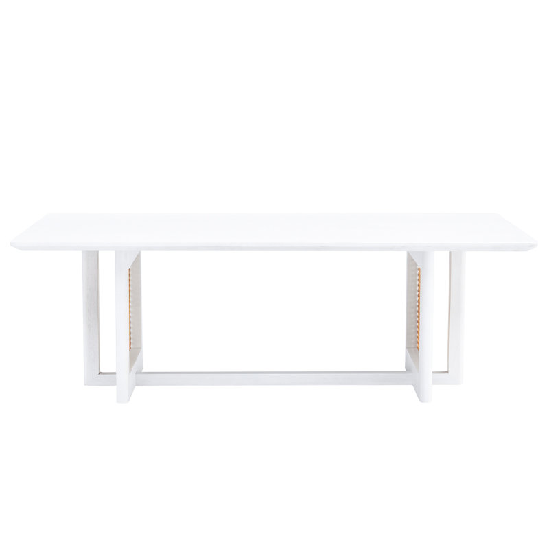 Table basse en bois massif de style chinois avec espace de vie blanc, étapes pratiques d'installation rectangulaire en blanc, pièce, processus d'installation