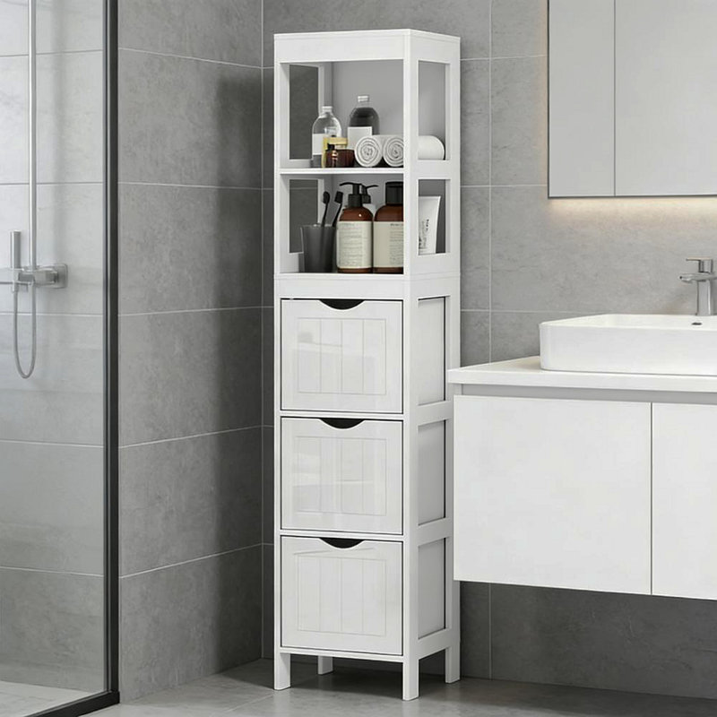 Armoire de salle de bain étroite, armoire de rangement étroite