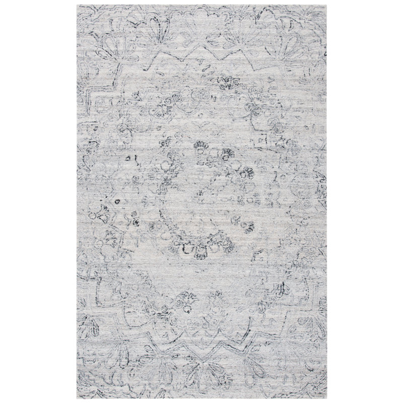 Hughley Hand Woven Wool and Polyester Oriental Area Rug , Rectangle 2'3" X 4'