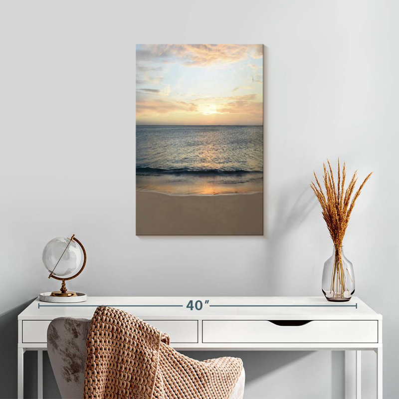 Gillard, mer calme, horizon, H 24 po x l 16 po