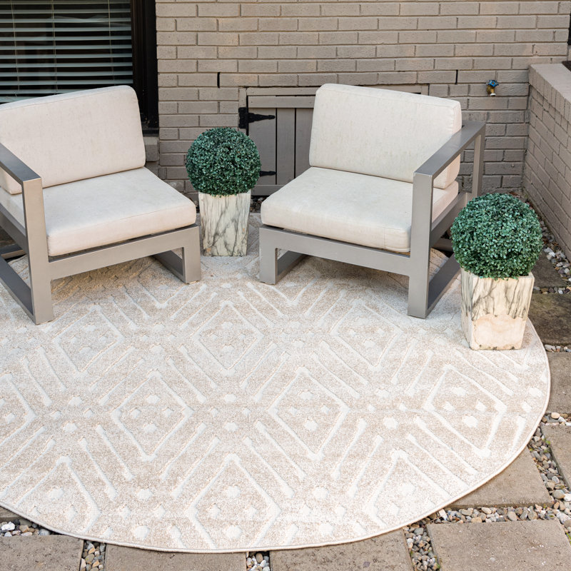 Sabrina Soto Ella Indoor/Outdoor Rug, Round 8'