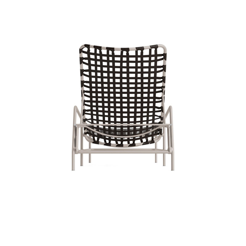 Kantan Outdoor Chaise Lounge, Coffee/Dove Smooth