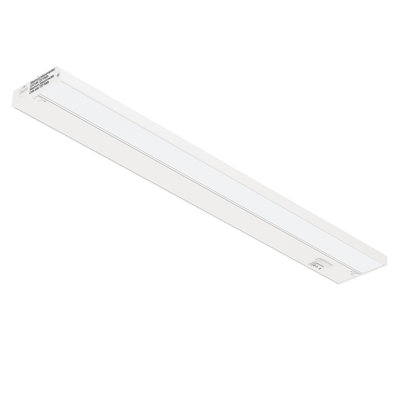 Éclairage sous-armoire à DEL 3 niveaux 32 pouces Inlight, câblé ou branché, sélectionnable blanc 2700K / 3000K / 4000K, à intensité variable, finition blanche, IN-0210-4