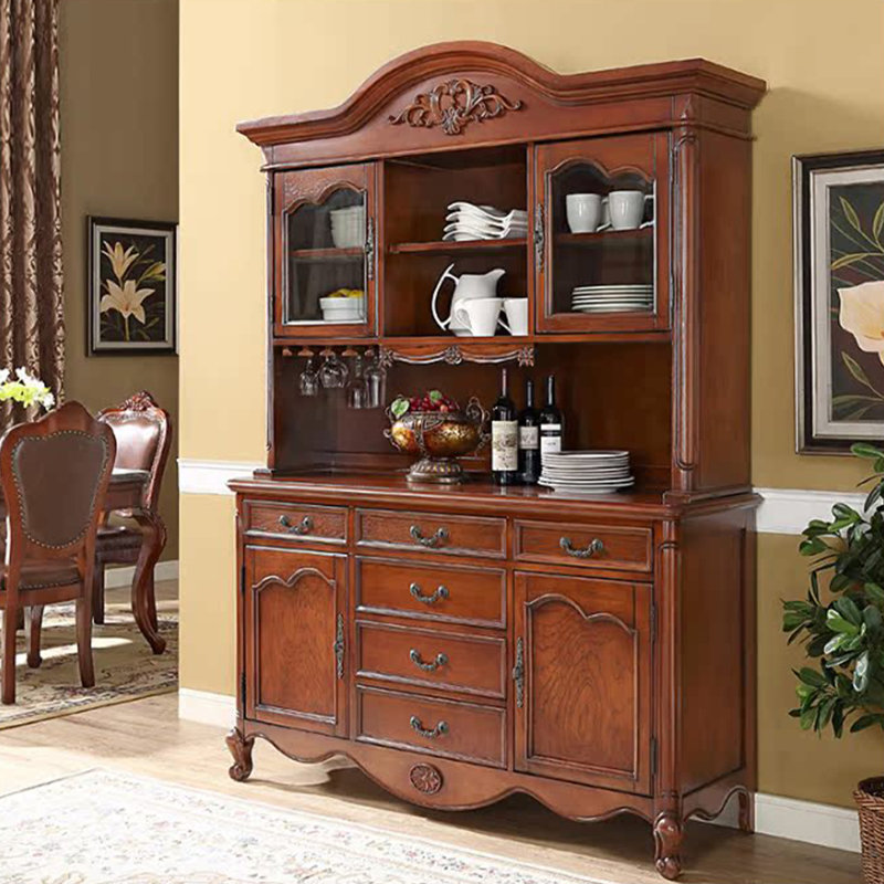 60-inch Solid Rubberwood Standard Pantry Cabinet