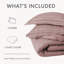 Aspire Homeware 3 Piece Hotel Quality Dyed Duvet Complete Set with Pillowcases for Premium Comfort-121692271-121692276