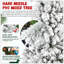 Arbre de Noël floqué avec - branches en PVC enneigées et aiguilles dures, structure à charnières pour une installation facile, support en métal stable, arbre de Noël réaliste-1679893817