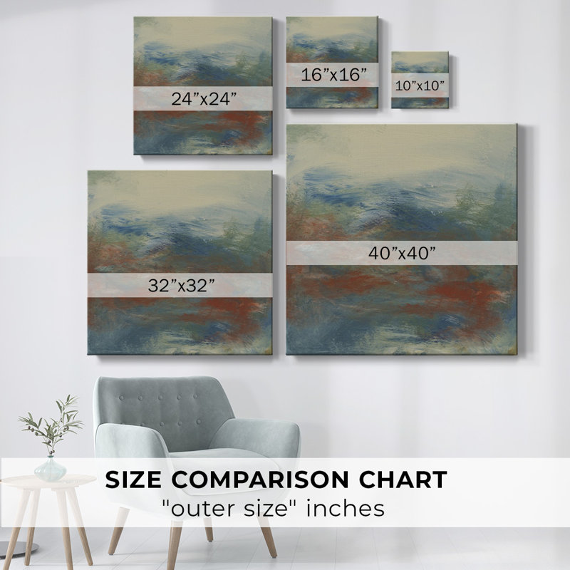 Toile tendue Haze II-Gallery, H 24 po x l 24 po x P 1,5 po