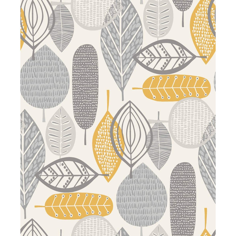 Hoover 10.05m x 53cm Matte Wallpaper Roll, Ochre