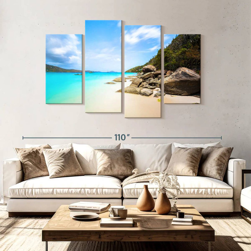 Gillard Magens, plage rocheuse, H 54 po x l 84 po