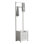 Derby Laundry Hamper with Cushioned Seat and Towel Rack - Stool for Entryway, Laundry Room, or Bathroom Storage (White)