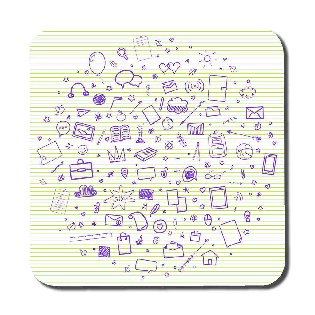 Square 6 Piece Coaster Set
