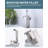 Single-handle Waterfall Freestanding Tub Faucet With Handheld Shower In. Brushed Nickel-128967693