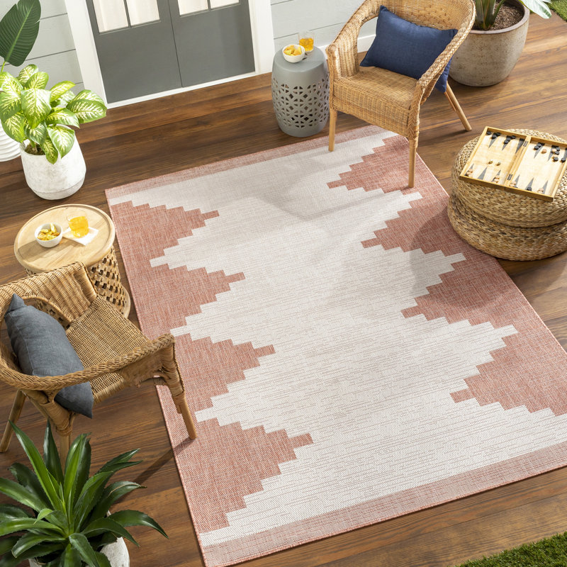 Beyanka Geometric Machine Tufted Area Rug, Rectangle 130 x 180 cm