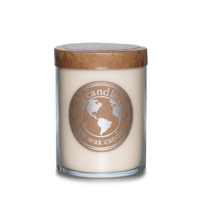 Snowflakes Scented Jar Candle with Glass Holder