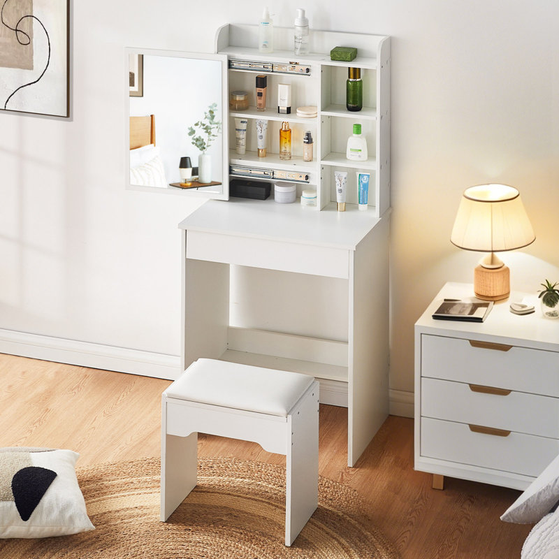 Lucritia Dressing Table with Mirror