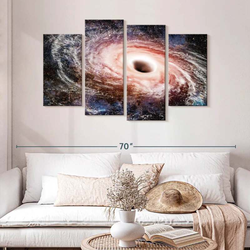 Oberle Into The Black Hole, 32" H x 52" W