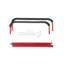 Paquet de 1 support pliable pour carrosseries, capacité de 500 lb, hauteur réglable pour panneaux de voiture et capots, rouge, 41 po-480706353-480706352
