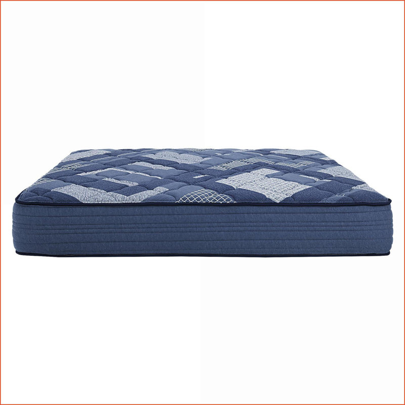 Matelas pleine grandeur de 10 po, ressorts ensachés et ampoules Mousse à mémoire de forme, bleu marine | Mousse et ressort | Double