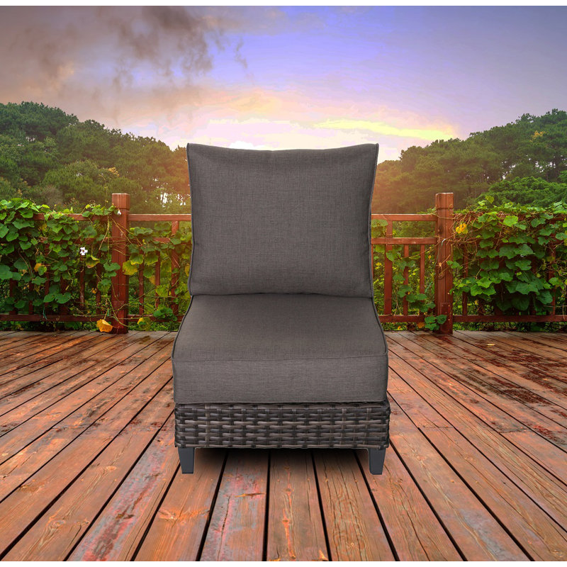 Chaise de patio avec coussins arshmaan