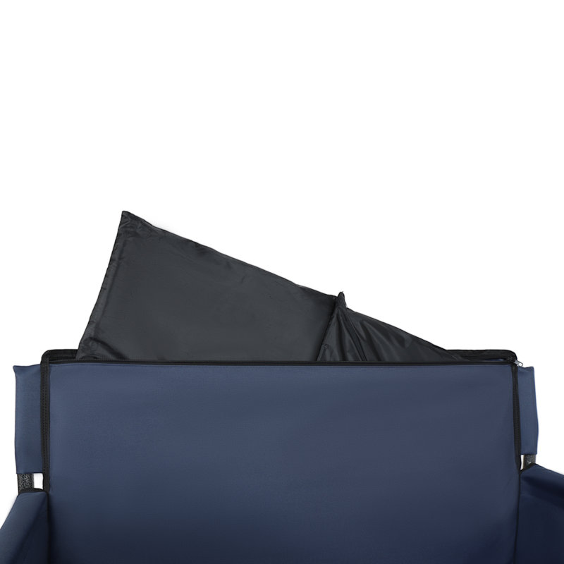 Chariot pliant 3 en 1 avec siège de banc - capacité de 500 lb, roues tout-terrain de 9 po x 4 po, structure en acier robuste pour le camping, la plage et l'extérieur