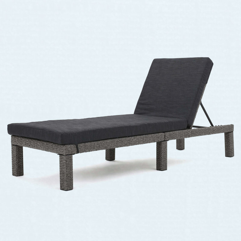 Fauteuil inclinable d'extérieur en fer gris