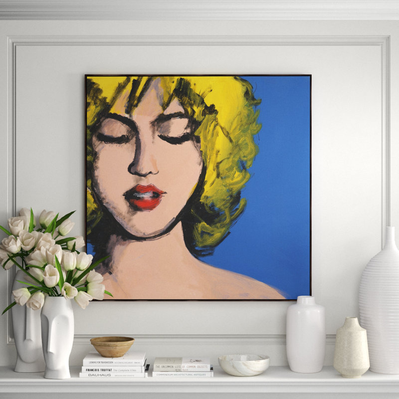 Bubble Pop I Print by Rick Blue, Glass Coat, Yellow, 31.5" H x 31.5" W