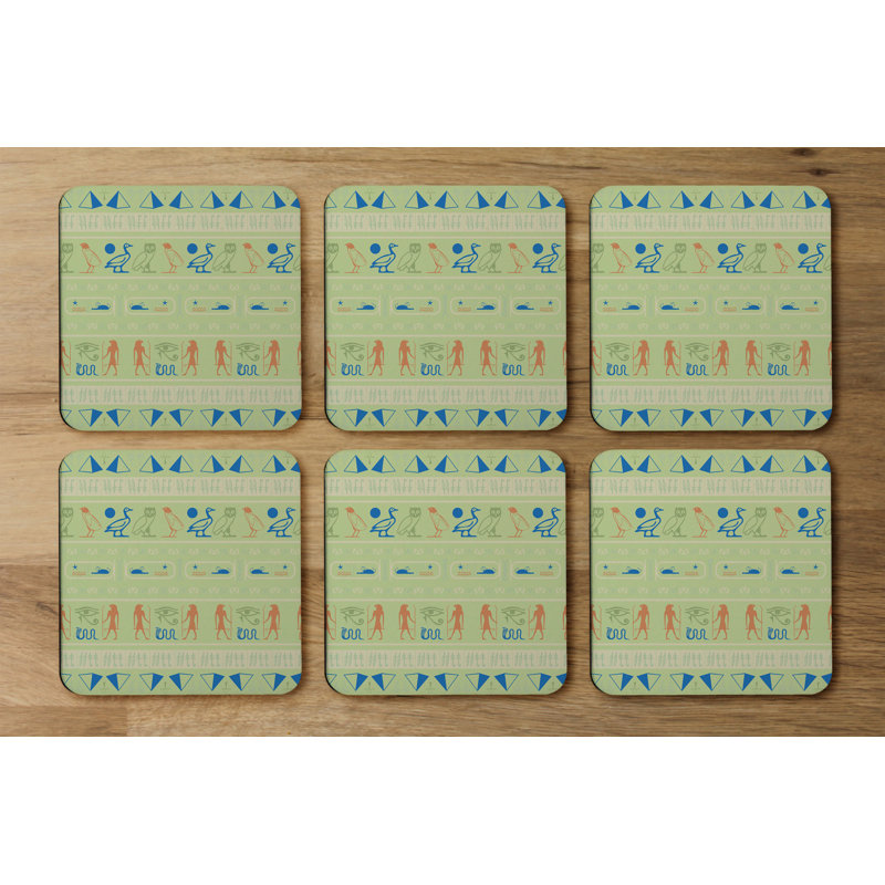 Square 6 Piece Coaster Set