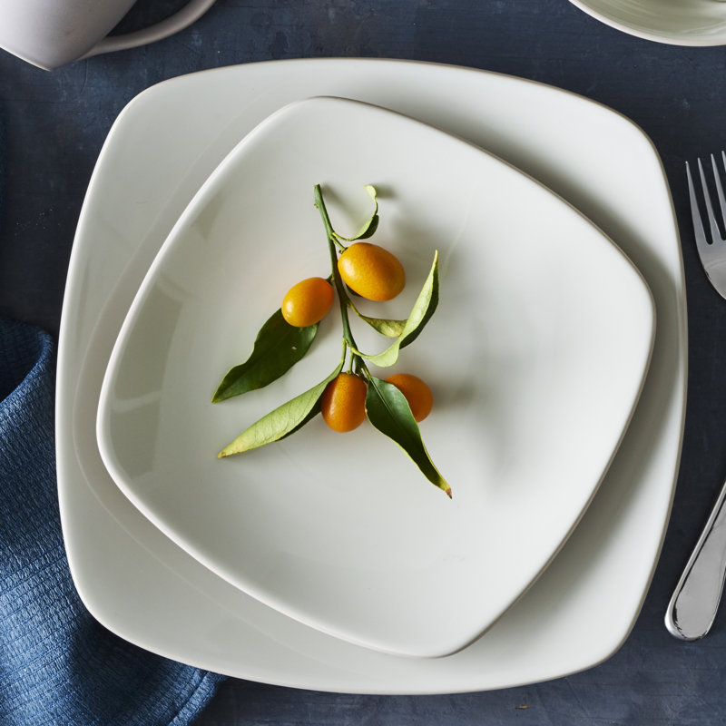 Noritake Colorwave Square 4-Piece Place Setting, Service for 1, Sand