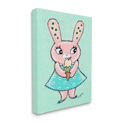 "Pastel Bunny & Ice Cream", art mural par Michelle Gilsey