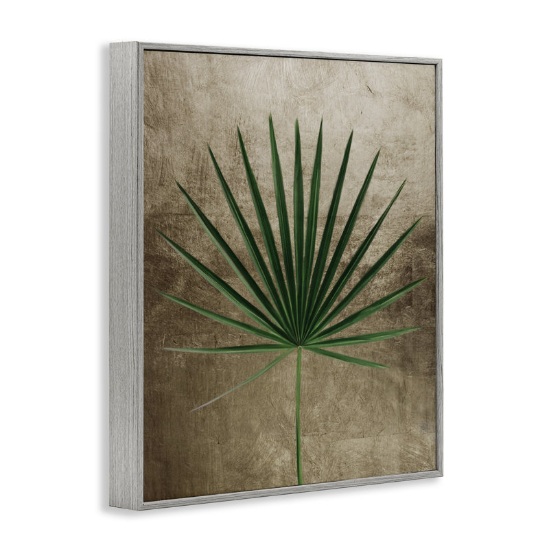Giclée à motif de palmiers terreux, design par Anna Lischenko, H 14 po x l 11 po, Estampe numérique Farmhouse