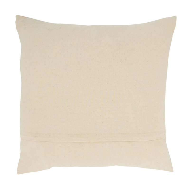 Helm of the Waves Blue Cotton Throw Pillow Cover 20"x20"