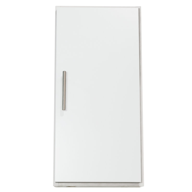 Armoire de salle de bain murale, Blanc satiné