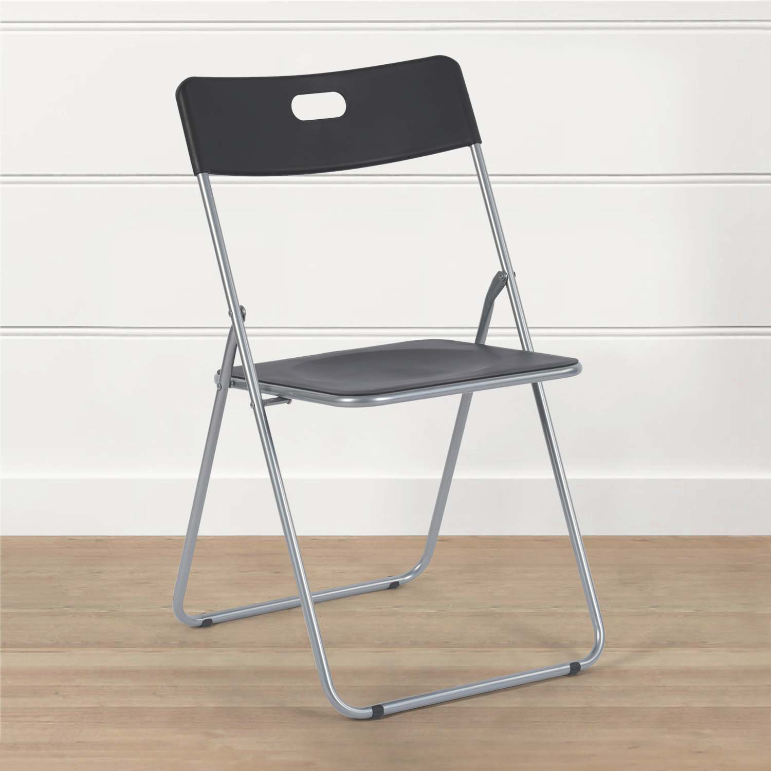 Indah Polyurethane Ladder Back Folding Stacking Side Chair