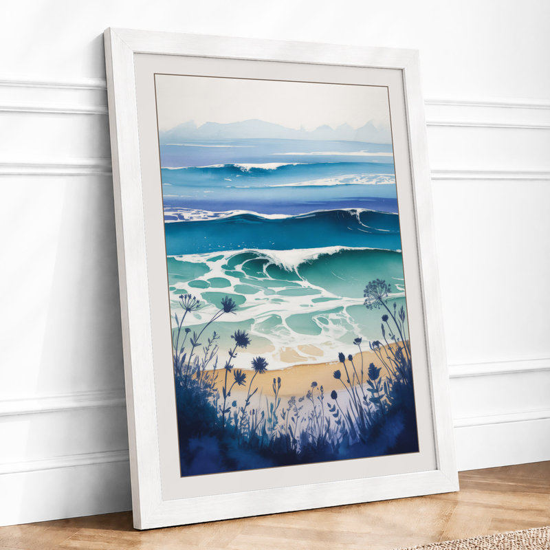 Layers Coastal - Print, A3 - 42.0 x 29.7 cm, White