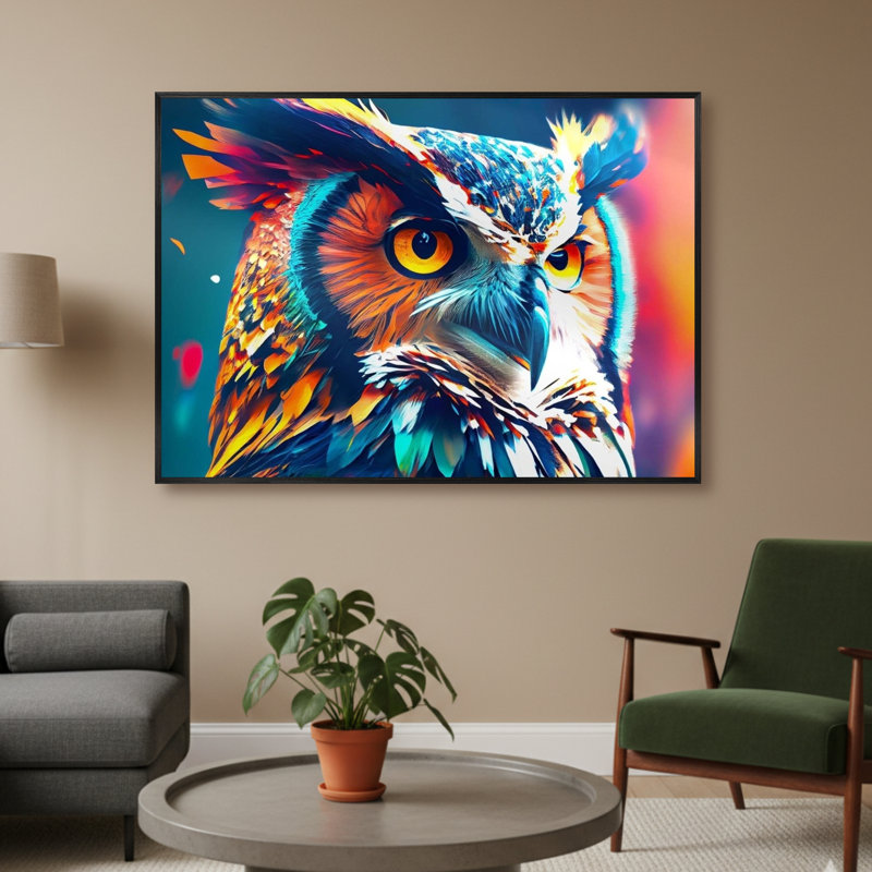 Single Picture Frame LED Illuminated Wall Art Wall Art on Glass / Aluminium, 50cm H x 60cm W