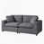 Tissu gris anthracite sélectionné