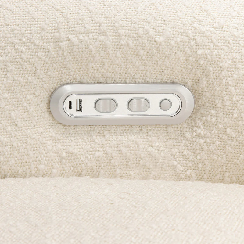 Willa Plus Power Glider Recliner w/ Power Headrest, Performance Ivory Boucle