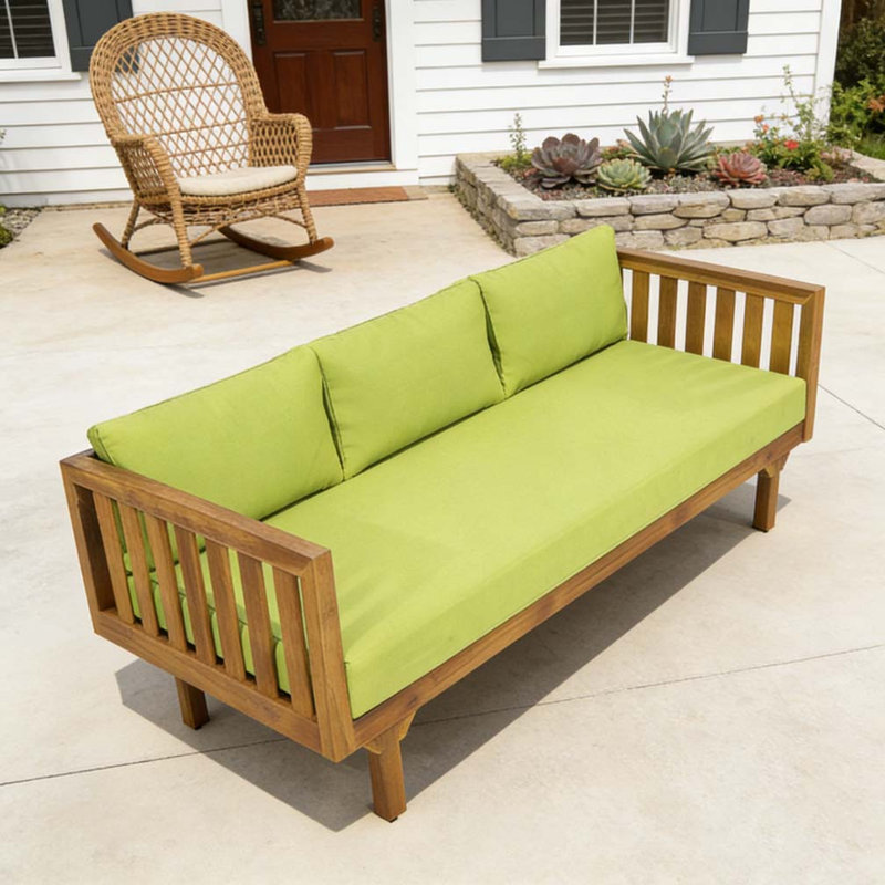  3 Seater Patio Sofa Daybed, green