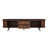 Mid Century Modern TV Console with Tambour Doors and Fluted Storage