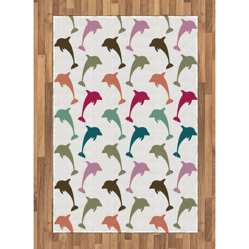 Animal High Density Long Fiber Poly Threads Decorative Area Rug Carpet, Rectangle 4' x 5'8"