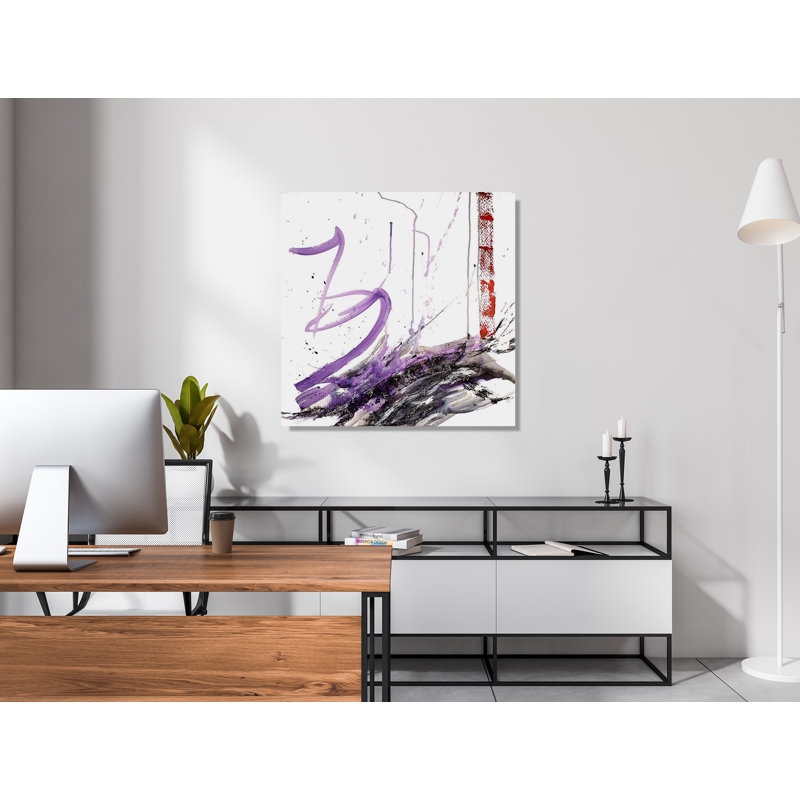 Purple Black III By John Beard - Gallery Wrapped Canvas Print Print by John Beard, 20" H x 20" W x 1" D, Unframed