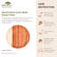 Round Classic Acacia Wood Dessert Plate Set Of: 4