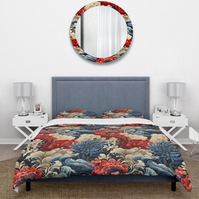 Woodblock Impressions Duvet Cover