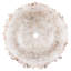 Bloomsbury Market Semaj 450mm White/Transparent Stone Circular Countertop Basin Bathroom Sink