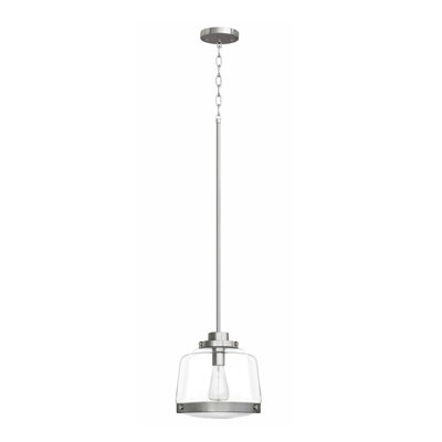 Luminaire suspendu cylindrique à 1 lumière