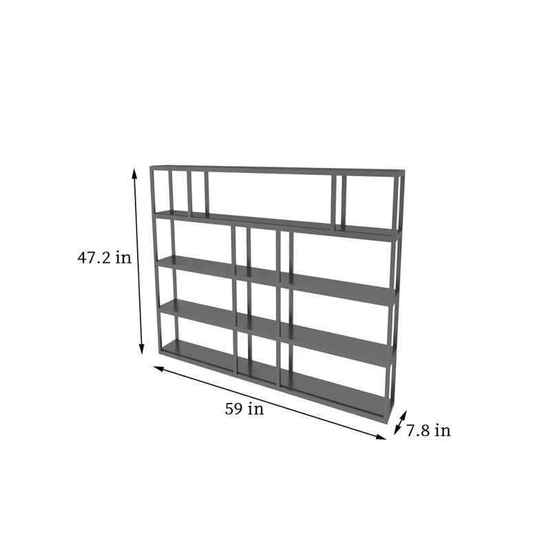 Creative Alphabet Wall Mounted Wine Rack, 47.2" H x 59" W x 7.8" D