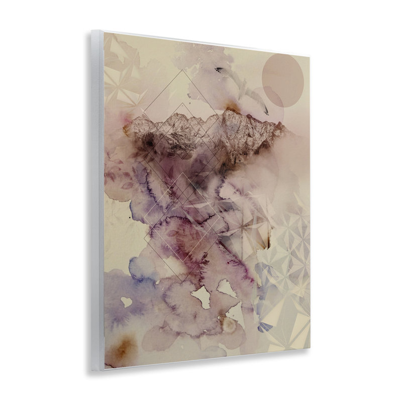 «Dust Abstract with Geometrics», plaque murale, design par Gemma Bardot