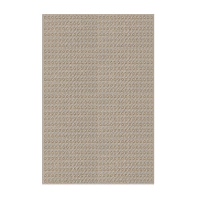 Tapis brun tissé à la machine